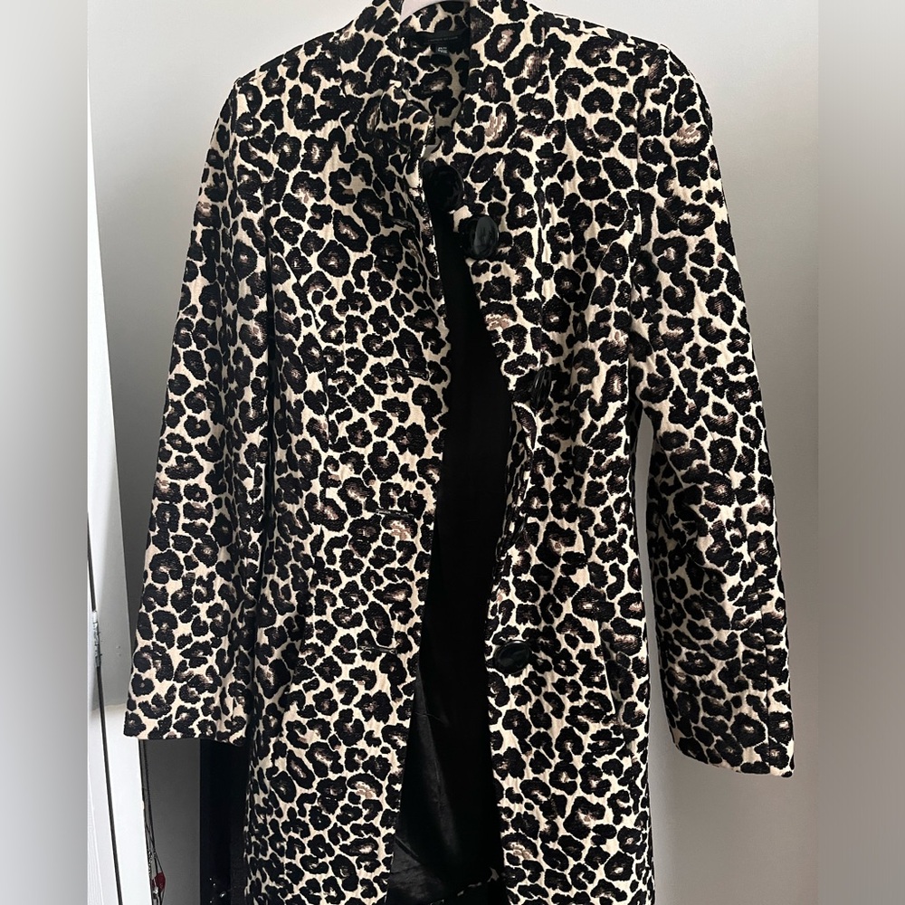 Leopard print coat